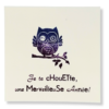 Carte postale "Je te chouette une Merveilleuse année"