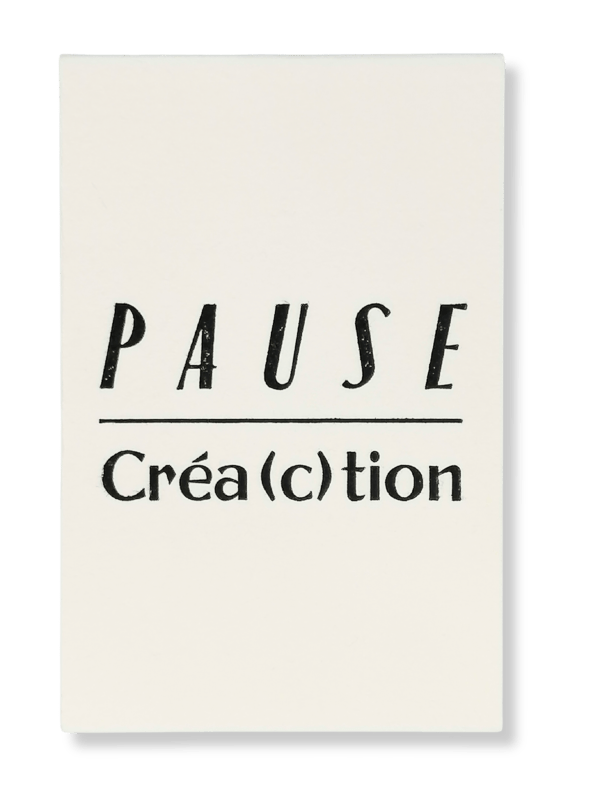 Bloc note "Pause Créa(c)tion"