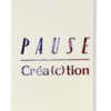 Bloc note "Pause créa(c)tion" dégradé bleu et rouge