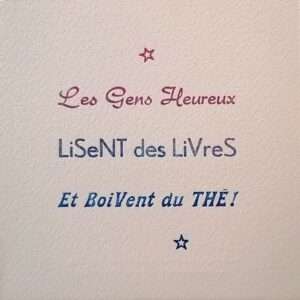 Carte Postale "Les Gens Heureux lisent des livres"