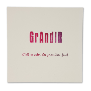 Carte Postale "Grandir"