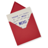 Carte Postale "Merci" + enveloppe