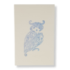Bloc notes "La Chouette" bleu clair