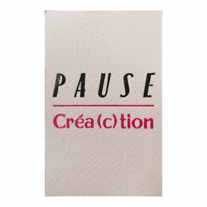 Bloc note "Pause Créa(c)tion"