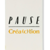 Bloc note "Pause Créa(a)tion" noir et jaune