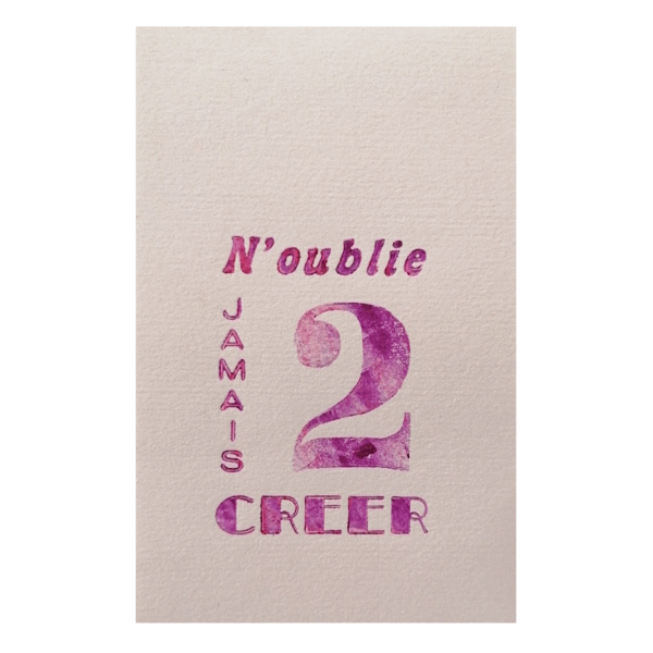 Bloc Notes "N'oublie jamais de Créer"